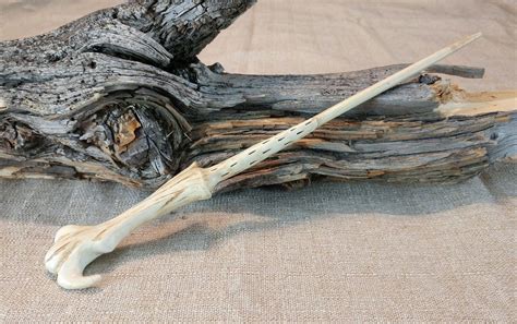 Ivory Bone Handle Wizard Wand Handcrafted Wood Magic And Etsy Wand