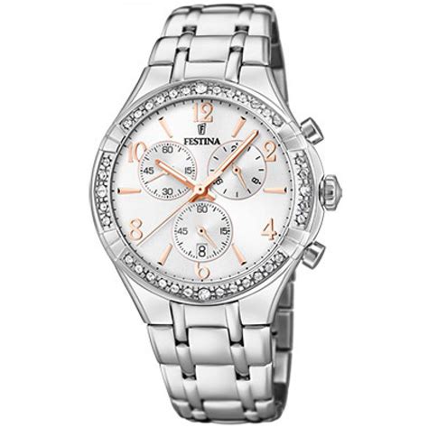 Montre Festina Boyfriend F Montre Acier Cadran Argent Bracelet