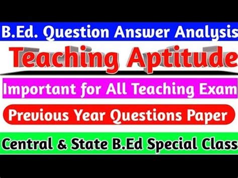 B Ed Entrance Question Paper Ii Teaching Aptitude Ii Cute Question