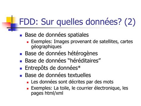 PPT Fouilles de Données Introduction à la fouille de donn é es