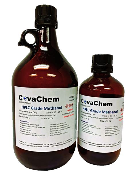 Hplc Grade Methanol Cas Covachem