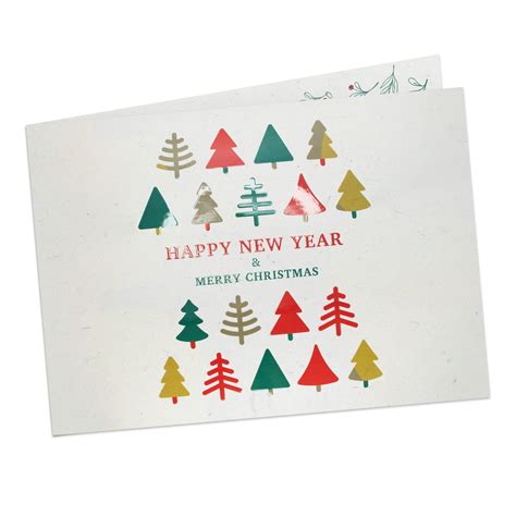 Folded Christmas Cards With Spot Relief Varnish Landscape A6 A6 At