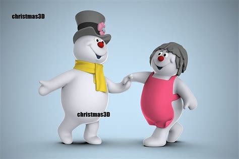 Frosty the Snowman and Crystal Figure Fun Art 3D 3D model 3D printable ...