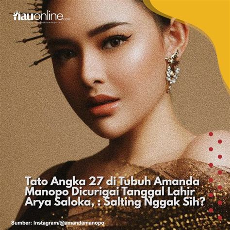 Tato Angka Di Tubuh Amanda Manopo Dicurigai Tanggal Lahir Arya