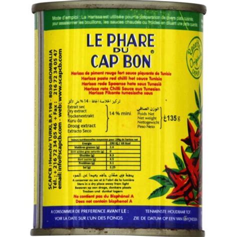 Sauce Harissa Le Phare Du Cap Bon La Boite De G Prix Carrefour