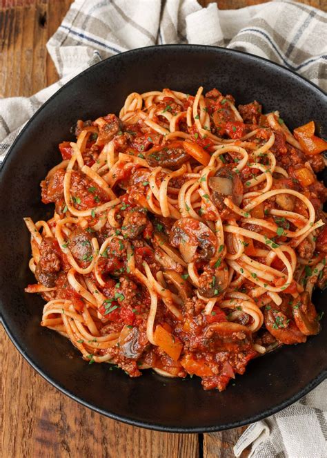 Mushroom Spaghetti Sauce Vegetable Recipes