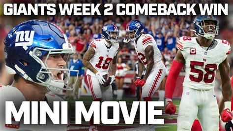 Mini Movie New York Giants Largest Comeback Win In Super Bowl Era