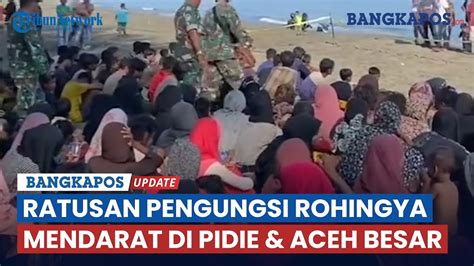 Hari Ini Dua Kapal Pengangkut Ratusan Pengungsi Rohingya Mendarat Di