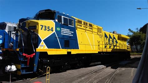 MRS2056 Wabtec Apresenta Locomotiva Pintura Do Processo De