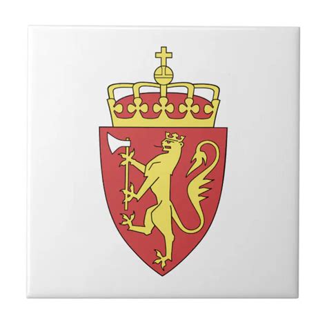 Norway Coat of Arms Ceramic Tile | Zazzle