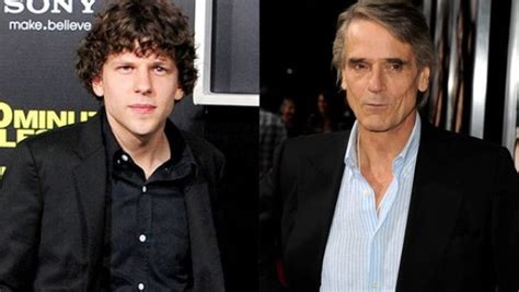 Jesse Eisenberg e Jeremy Irons são anunciados no elenco do filme que