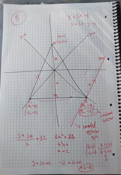 32 Analitik Düzlemde Bir Abc üçgeninin A B Ve C Köşeleri Sırasıyla Y