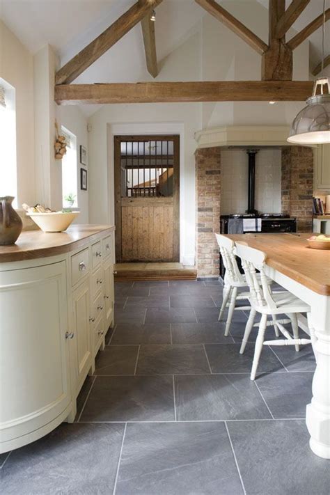 Modern Rustic Farmhouse Kitchen Slate Floor Old Fashioned Kitchen