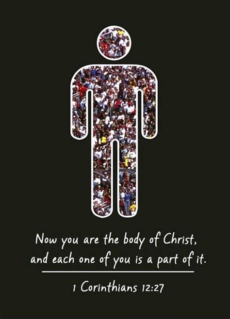 1 Corinthians 12 27 All Of You Together Are Christ’s Body And Each Of You Is A Part Of It 28