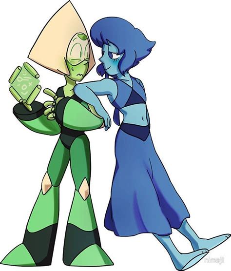 Steven Universe Fan Art Lapis Lazuli Peridot Love Fusion Peridot