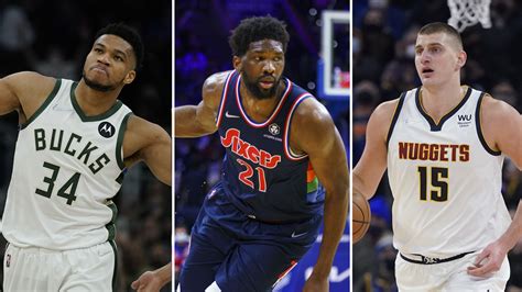 Nba Mvp Giannis Antetokounmpo Joel Embiid And Nikola Jokic Named As 2022 23 Season Finalists