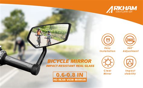 Amazon Arkham Bike Mirror For Handlebar Hd Bar End Bicycle Mirror