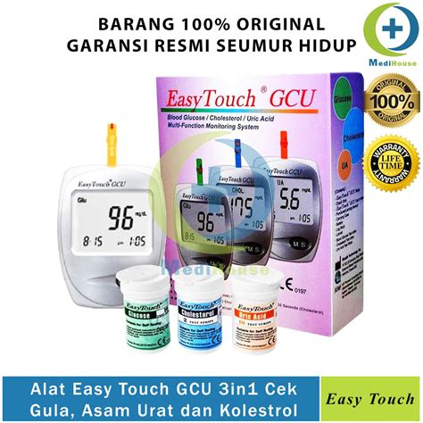 Jual Alat Easy Touch Gcu In Cek Gula Darah Kolesterol Asam Urat Easy