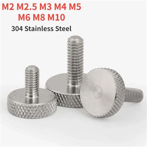 M M M M M M M M Gb Stainless Steel Knurl Flat Head