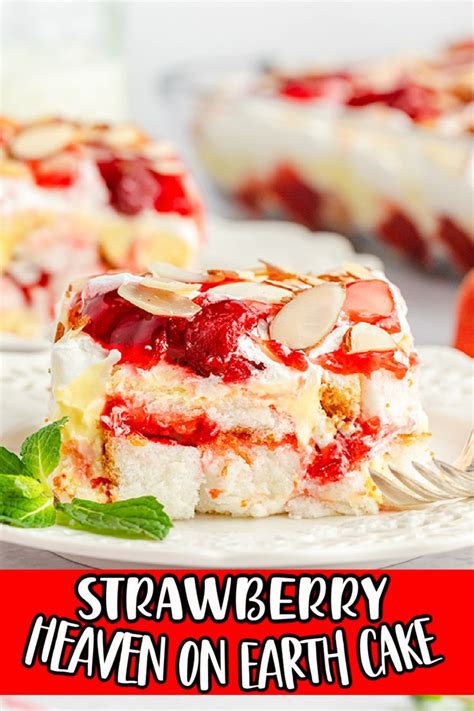 Heaven On Earth Cake Strawberry Angel Food Cake Desserts