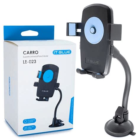 Suporte Celular Carro Veicular Gps Vidro Articulado Azul Shopee Brasil