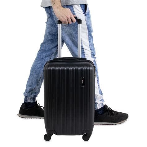 Mala Pequena Para Viagem - Mala de Viagem Pequena Preta Com 4 Rodas Londres Swiss Move ...