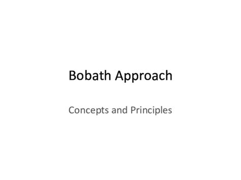 (PPT) Bobath Approach(1)