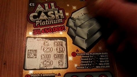 All Cash Platinum Irish Scratch Card Youtube