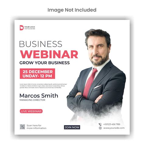 Premium Psd Webinar Conference Social Media Or Instagram Post Template