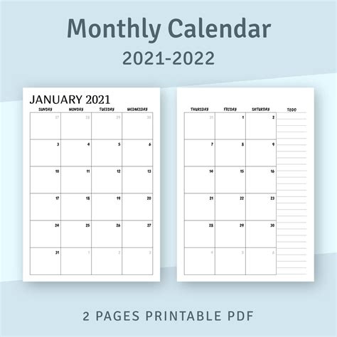 Download 2022 Printable Calendars Monthly 2022 Blank Calendar