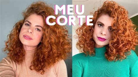 Como Corto Meu Cabelo Cacheado Ondulado Em Casa Corte Em Camadas