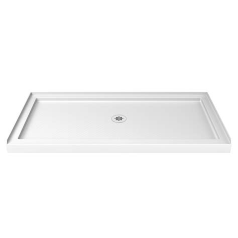 DreamLine SlimLine White Acrylic Shower Base 30-in W x 60-in L with ...