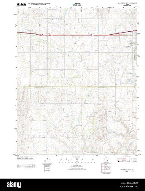 Map of shamrock texas hi-res stock photography and images - Alamy