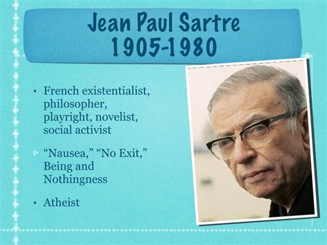 Existentialism Sartre Etc Ppt