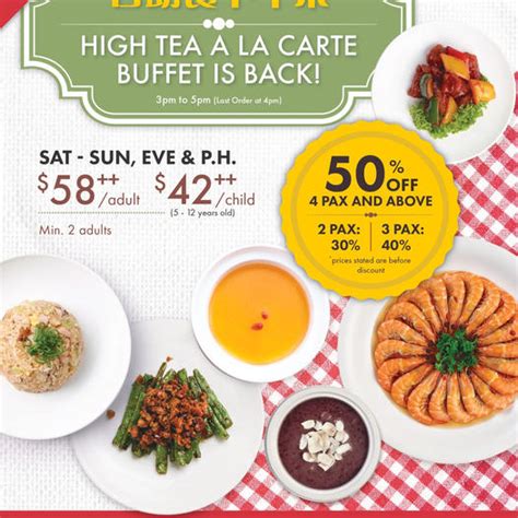 Mar Onward Peach Garden High Tea A La Carte Buffet Deal Sg