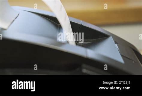 Supermarket paper long receipt from cash register close up. Price and ...