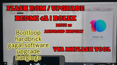 Cara Flash Rom Upgrade Miui Redmi A Rolex Metode Fastboot Via