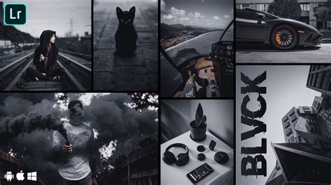 BLVCK Preset Lightroom Presets Black Lightroom Presets Moody