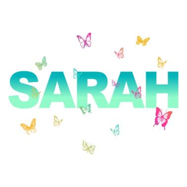 Sarah Name Wallpaper In Glitter