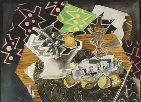 Georges Braque Still Life With A Fruit Dish Georges Braque