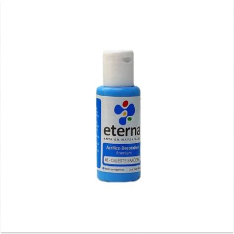 ACRILICO DECORATIVO ETERNA 50 ML 046 CELESTE BANDERA Libreria Jit