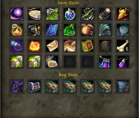 Masque Blizzard Inventory Bags Bank Inventory World Of Warcraft Addons