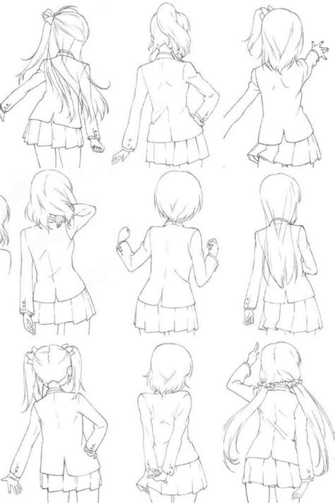 Cute Anime Drawings Black And White Pencil Sketch Different Hairstyles Anime Tutorial