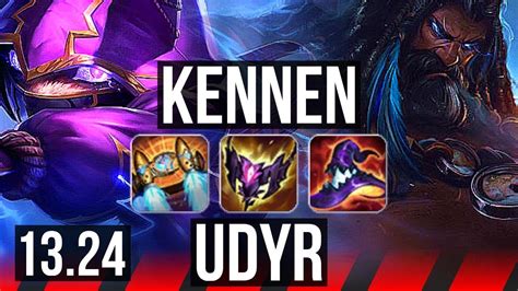 KENNEN Vs UDYR TOP 8 Solo Kills 900 Games Legendary KR Master