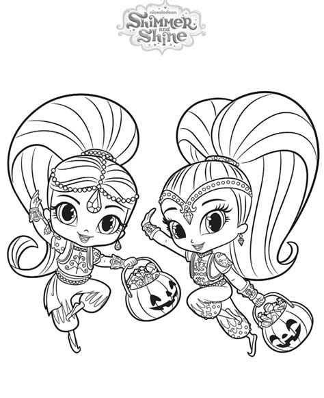 30 Magical Shimmer And Shine Coloring Pages