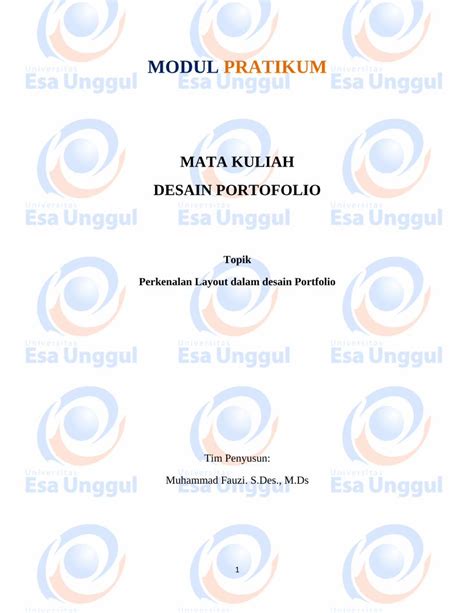 PDF MODUL PRATIKUM Digilib Esaunggul Ac Id Filemahasiswa S1 Desain