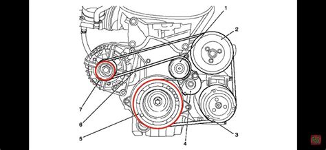 Visualization Of The Serpentine Belt Diagram For The 2011 Chevy Cruze 1 8