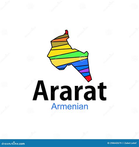 Estado Y Regiones De Arararat Mapea El Colorido Mapa De Las Regiones