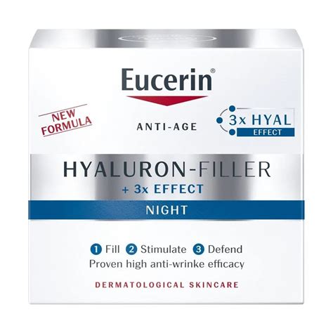 Eucerin Hyaluron Filler Night Creamيوسرين كريم الفلر الليلي فانيلا