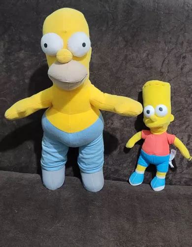 Bonecos Homer E Bart Simpson Pelúcias Originais Parcelamento sem juros